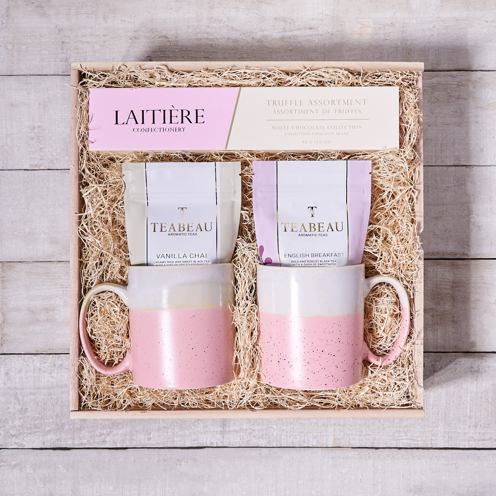 Double Delight Tea & Chocolate Crate, mother's day gift, mother's day, tea gift