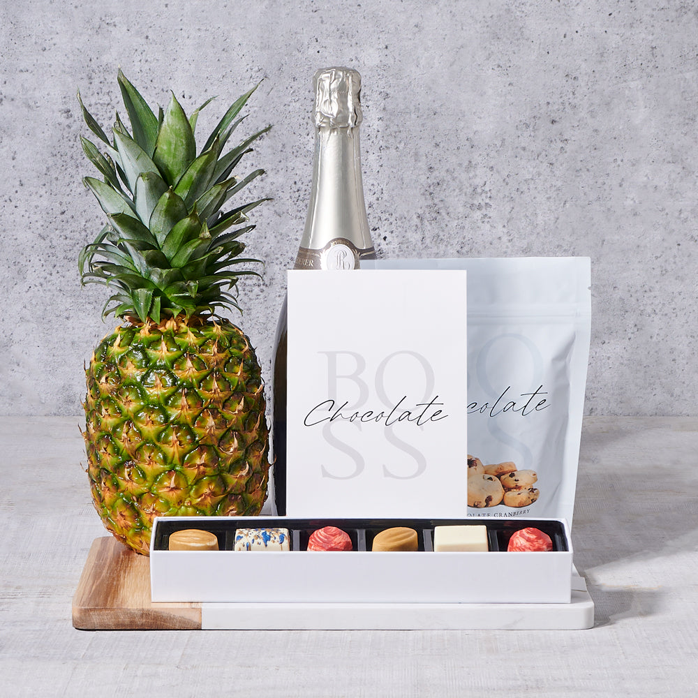 Luxurious Sparkling Wine Gift Set – how the gift is presented