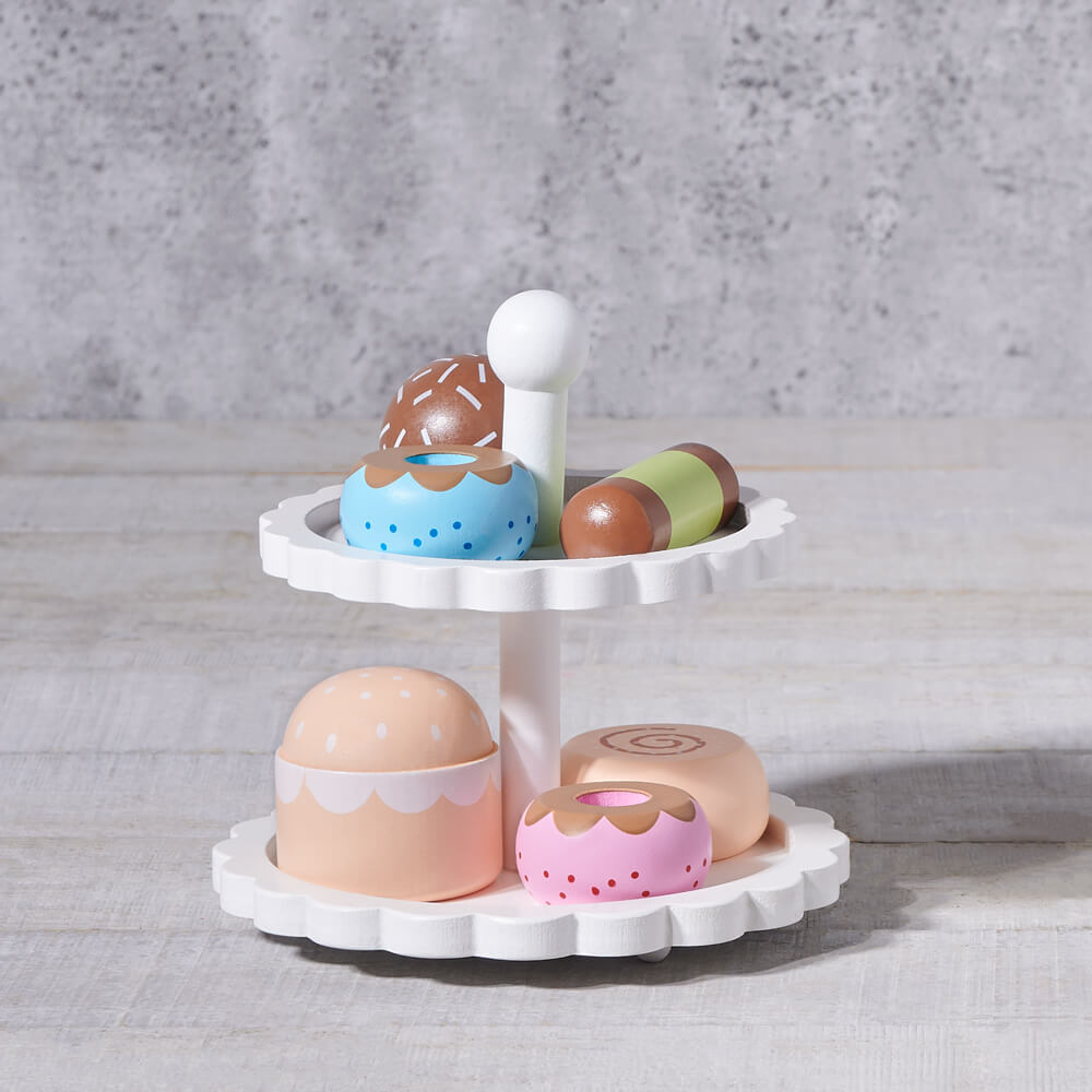 Birbaby Double Tier Treats Stand, baby gift, baby, baby toy gift, wooden toy, wooden toy gift