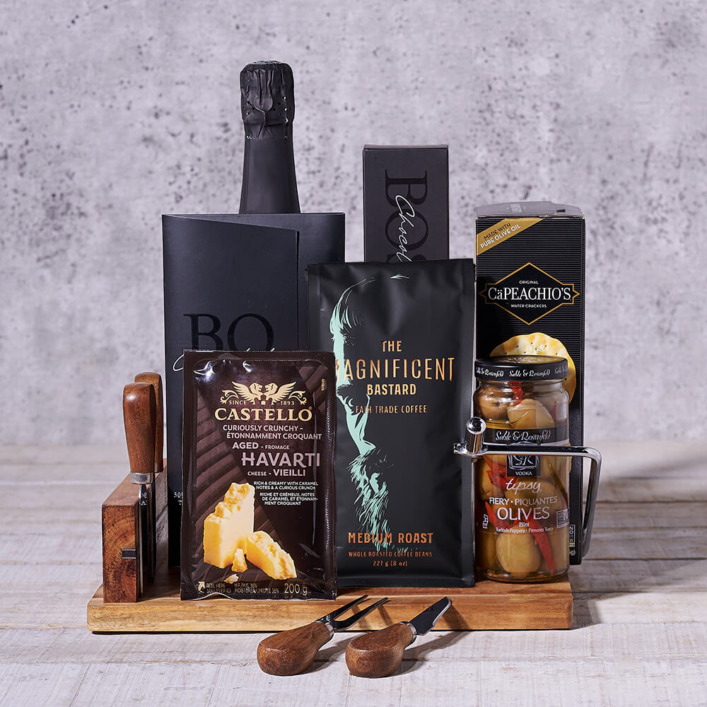 Sparkling Wine and Gourmet Selection – how the gift is presented