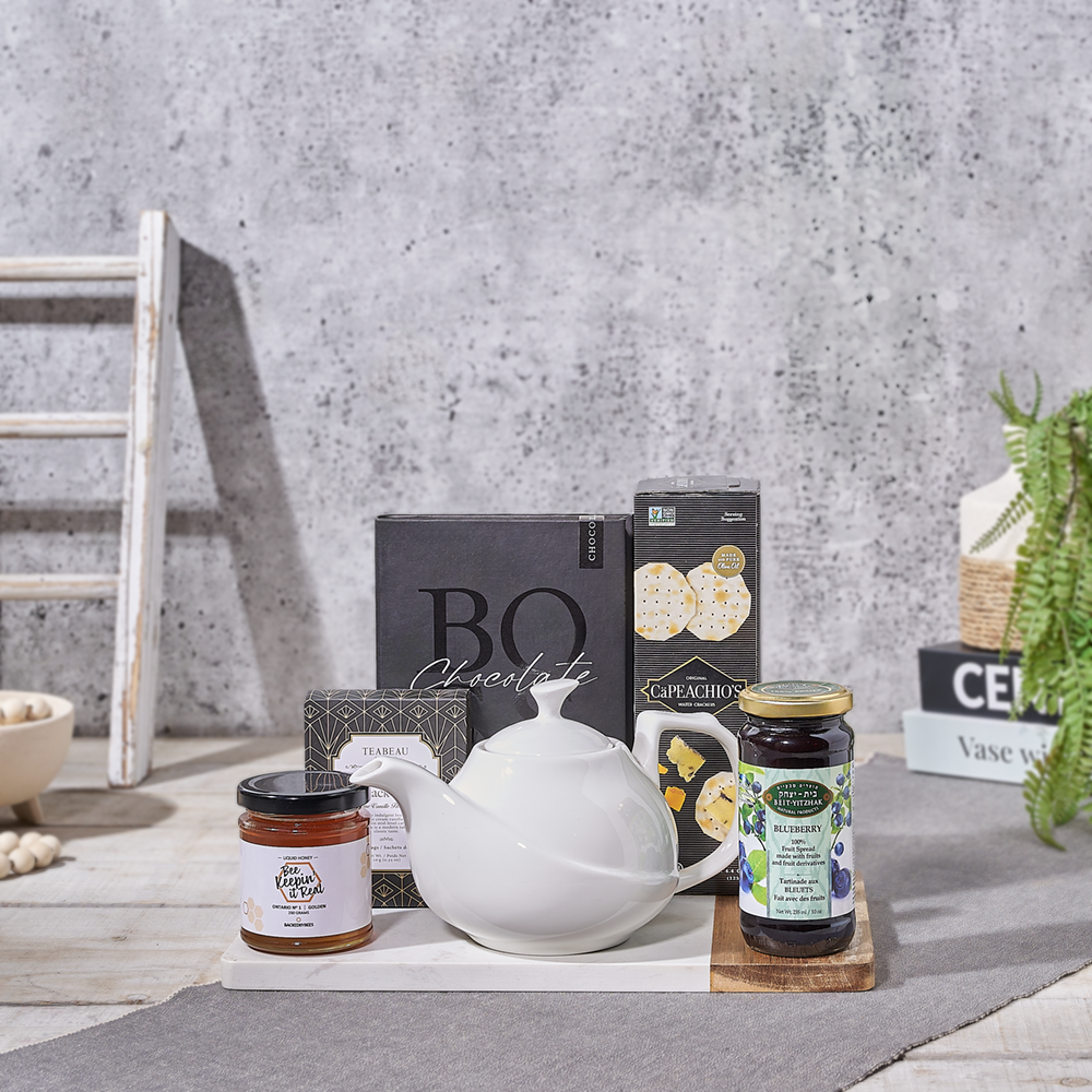 Comfy, Cozy Kosher Tea Gift Tray, kosher gift, kosher, tea gift, tea