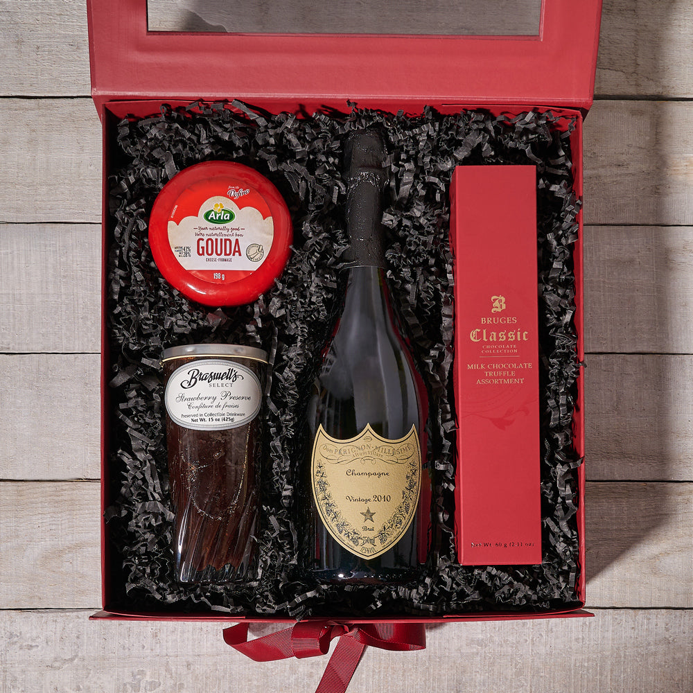 “Happy Valentine’s Day” Champagne Gift Box, Valentine's Day gifts, sparkling wine gifts