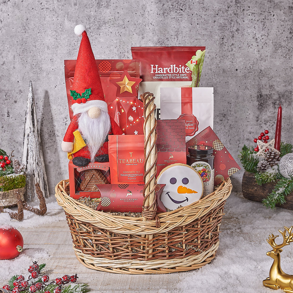 Handcrafted Snack Gift Basket – how the gift is presented