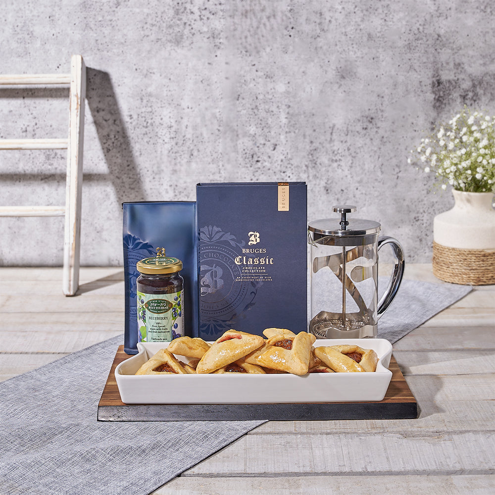Grand Hamantaschen Gift Basket, purim gift, purim, kosher gift, kosher