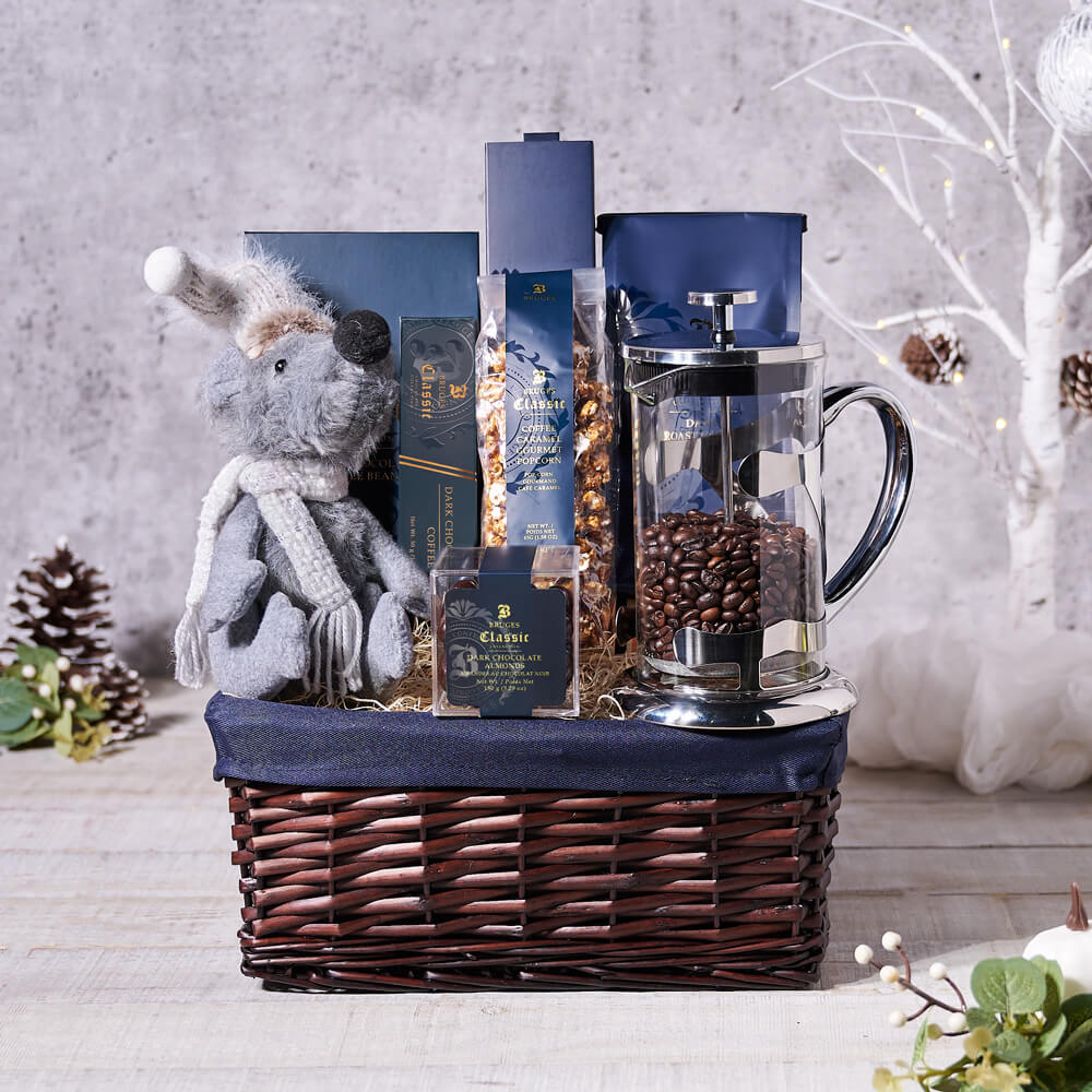 Holly Jolly Holiday Coffee Gift, christmas gift, christmas, holiday gift, holiday, coffee gift, coffee, chocolate gift, chocolate, gourmet gift