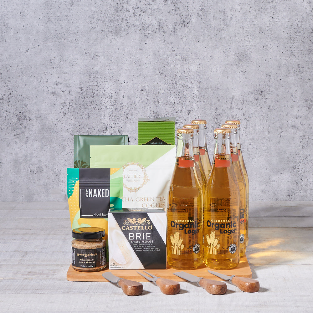 Beer and Creamy Brie Gift Set – how the gift is presented