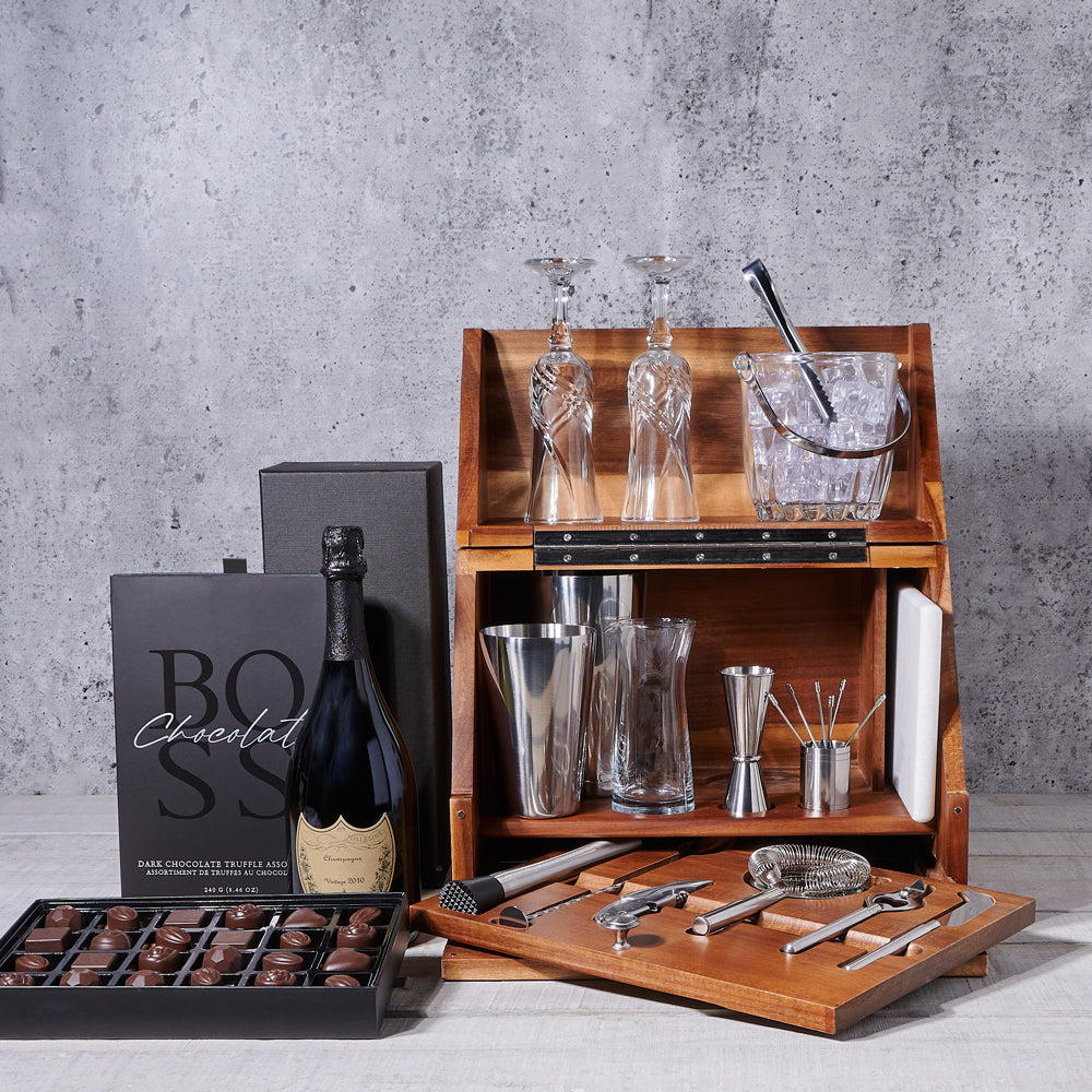 Sparkling Wine Cocktail Gift Set – how the gift is presented