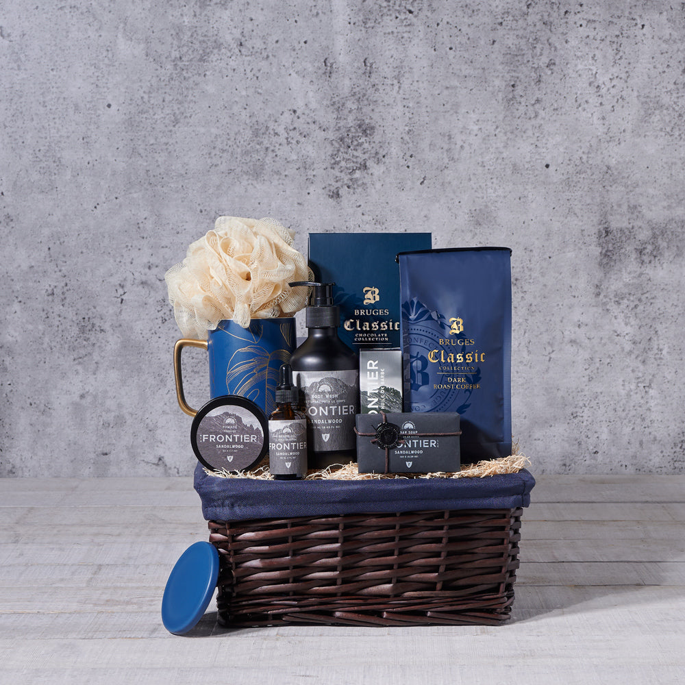 Sandalwood Glow Men's Spa Gift – how the gift is presented