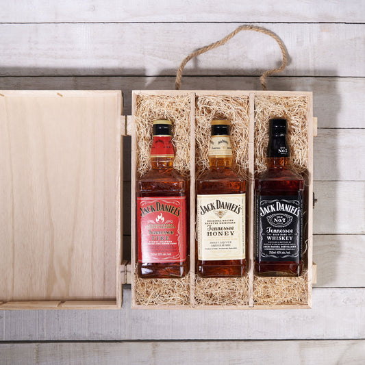 Jack Daniel's VIP Gift Crate, liquor gift baskets, gourmet gifts, gifts, liquor,