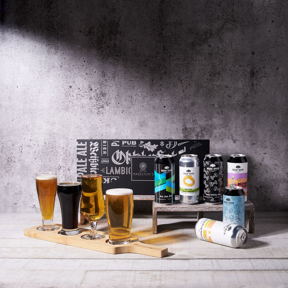 Beer Tasting Glasses Gift Basket – how the gift is presented