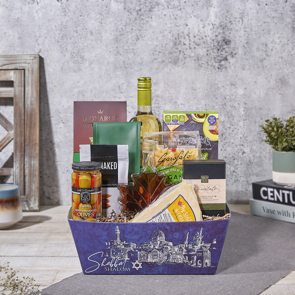 Kosher Gourmet Spread & Wine Gift, kosher gift, kosher, wine gift, wine, pasta gift, pasta, chocolate gift, chocolate