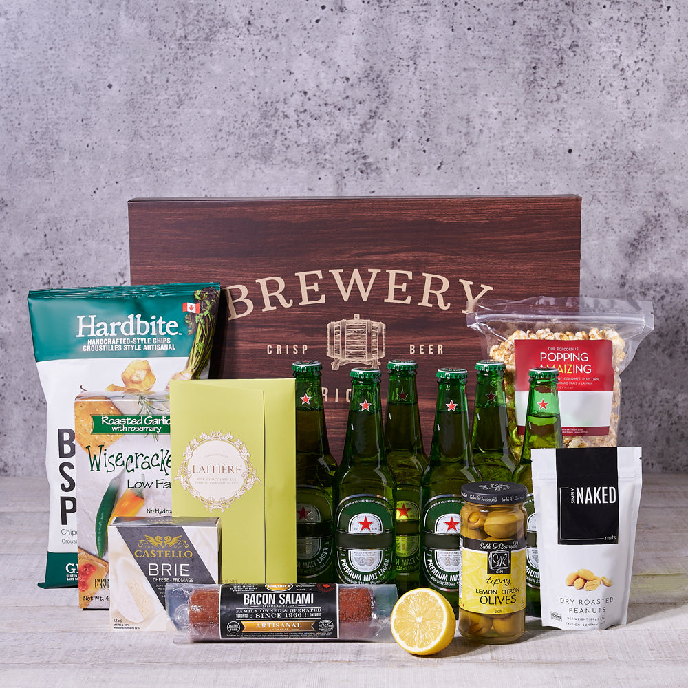 Craft Beer and Snacks Gift Box, USA – how the gift is presented
