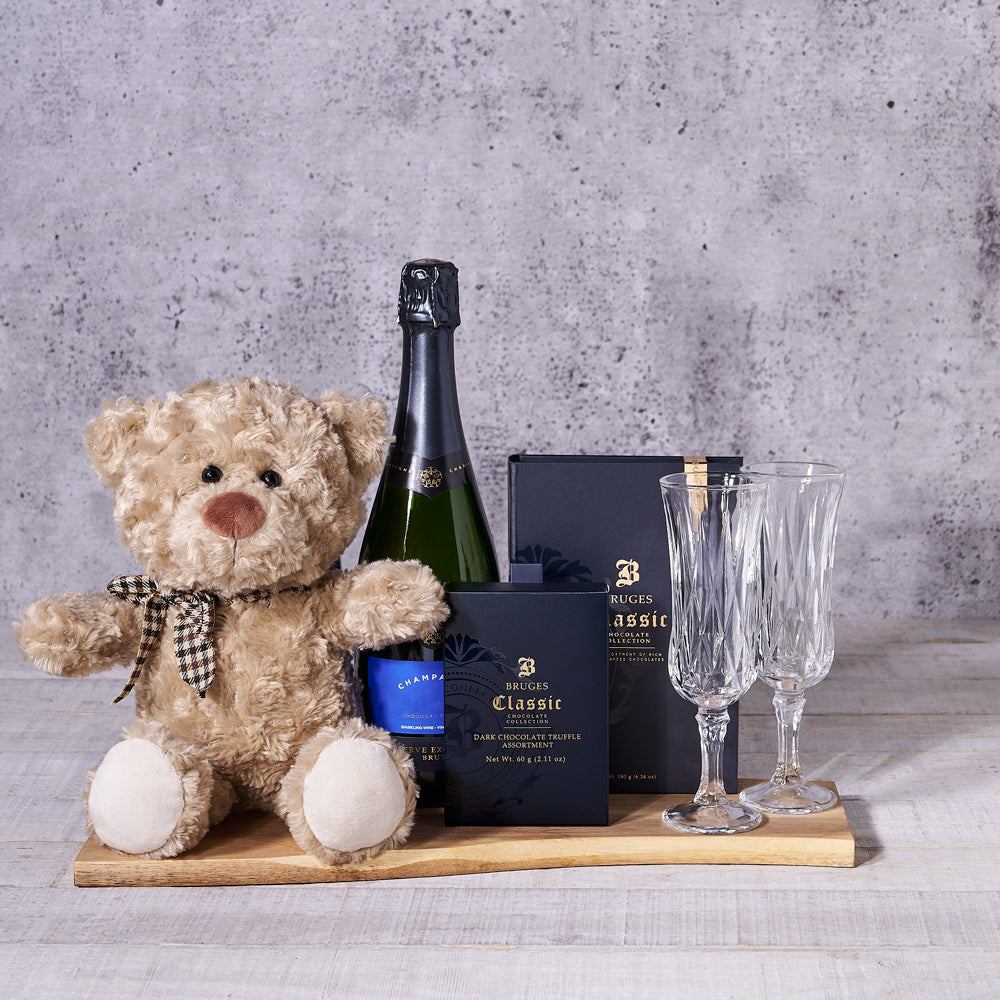 Classic Bruges Chocolate Truffle Gift Basket – how the gift is presented