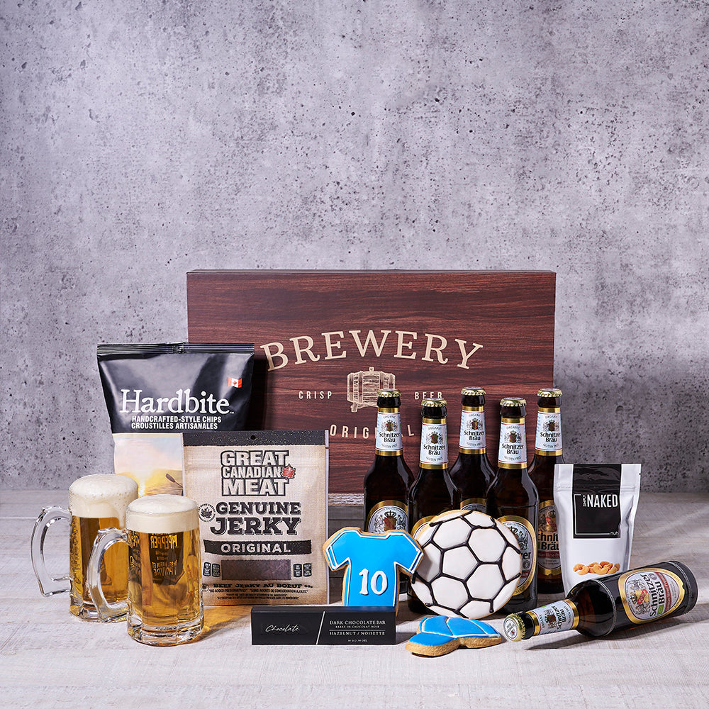 Premium Beer and Snack Gift Box – how the gift is presented