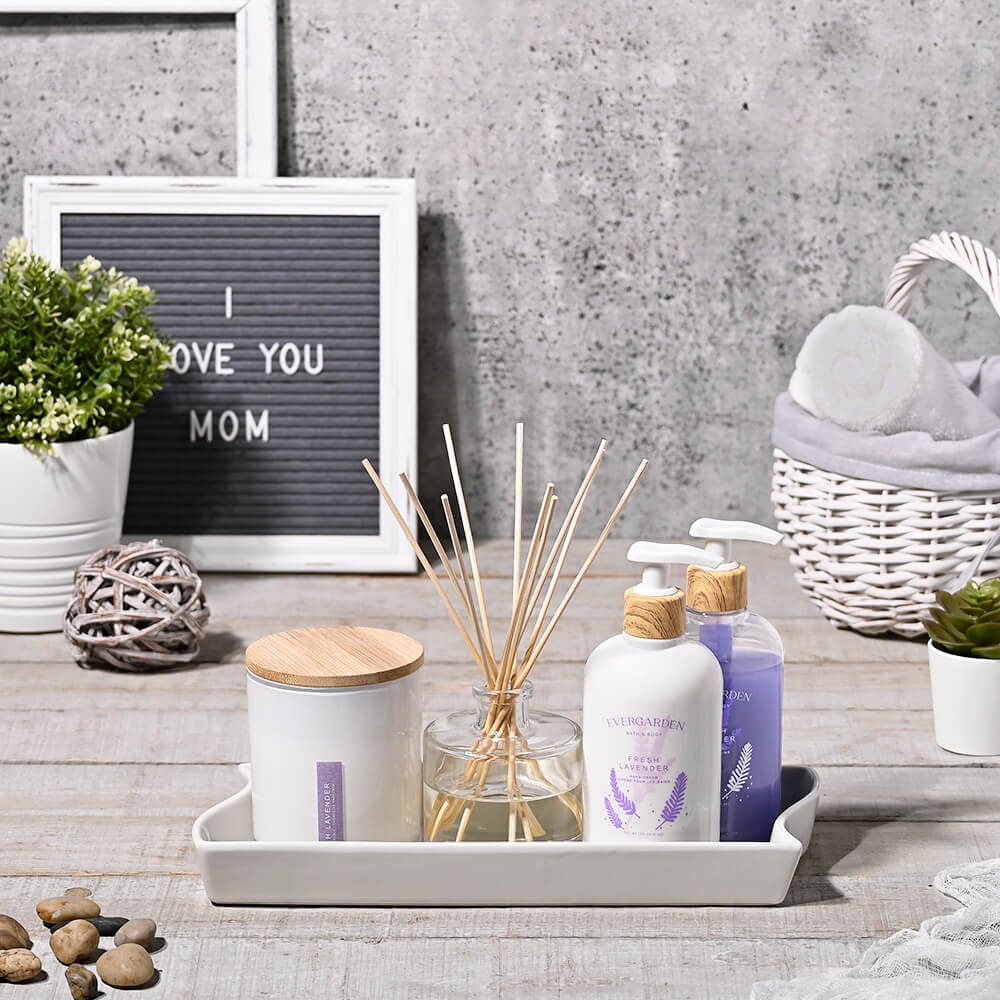 lavender plant gift basket Mother's Day Lavender Relaxation Set – Hazelton's Gift Baskets Delivery