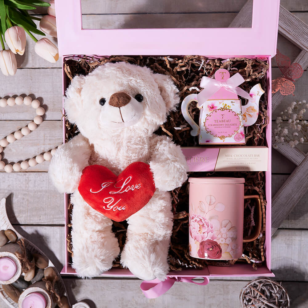 Mother's Day Teddy & Tea Box – how the gift is presented