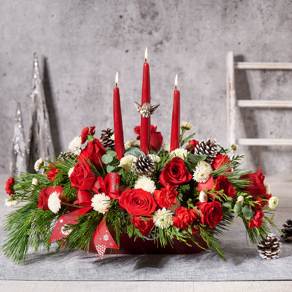 holiday, Mixed Floral Arrangement, flowers, christmas, Set 23982-2021, christmas arrangement delivery, delivery christmas arrangement, holiday flowers