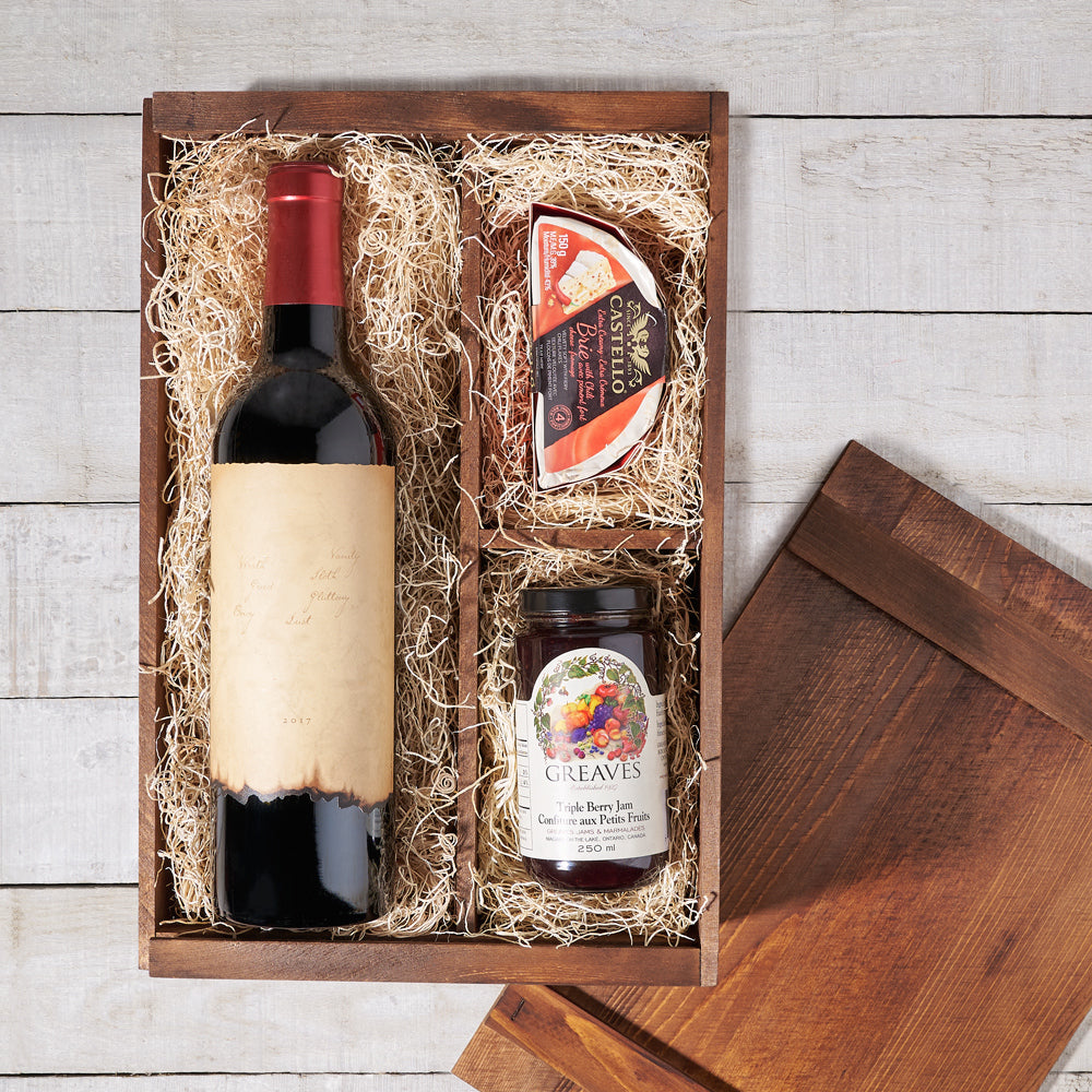 Provence Wine Gift Box, Wine Gift Baskets, Wine Gift Grate