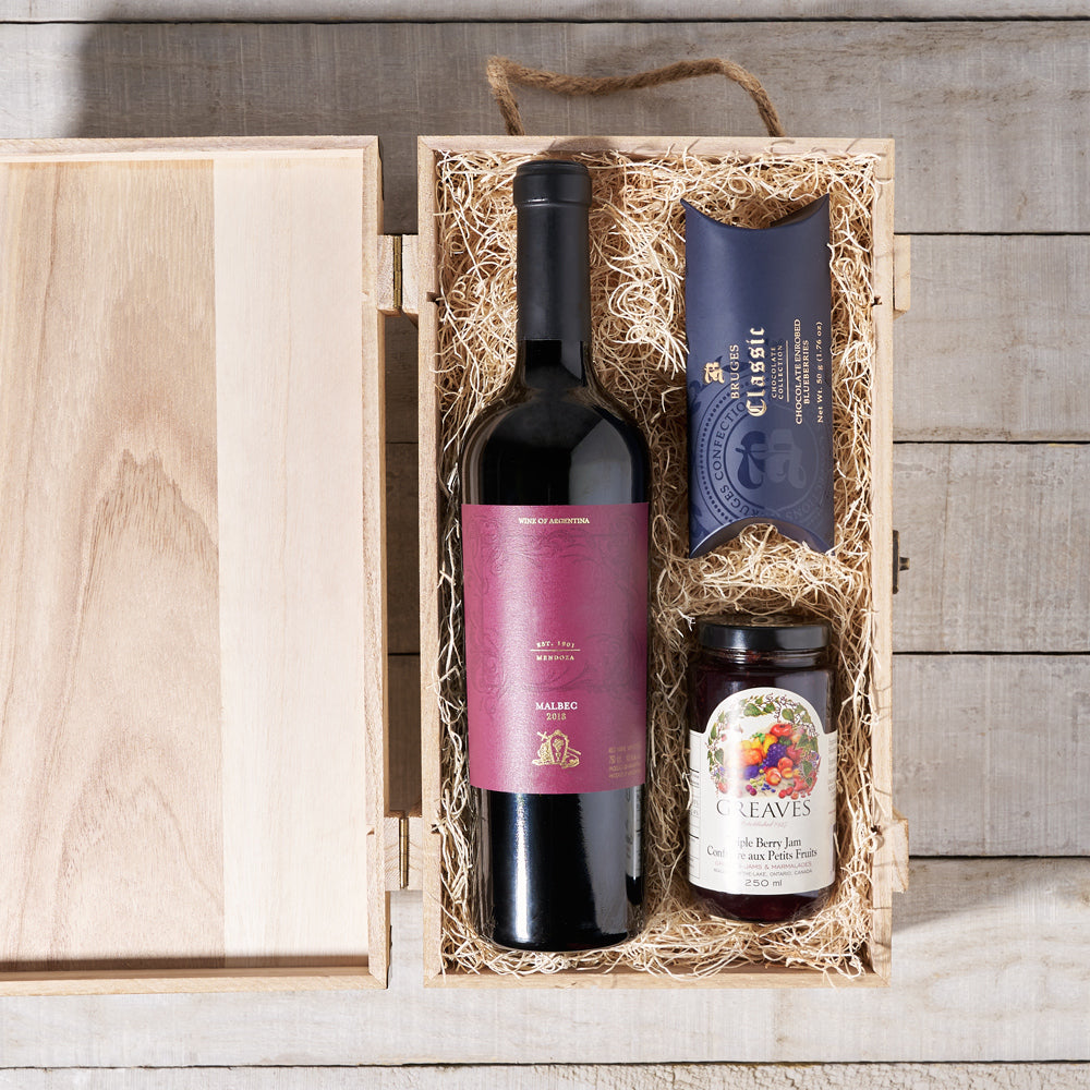 Vineyard Flavours Gift Set, Wine Gift Baskets, Gourmet Gift Baskets