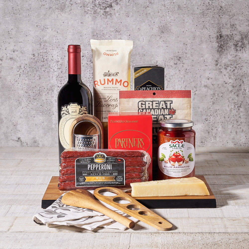 The Little Italy Gift Basket, Wine Gift Baskets, Gourmet Gift Baskets