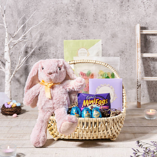 Sweet Candy Easter Gift Basket, plush gift, plush, easter gift, easter, gourmet gift, gourmet, chocolate gift, chocolate, candy gift, candy