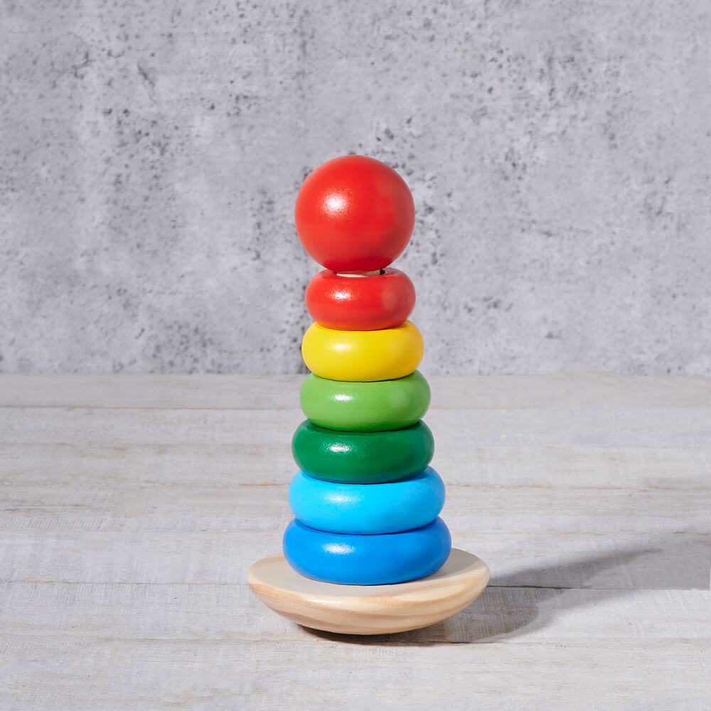 Birbaby Rainbow Stacker Toy, baby gift, baby, baby toy gift, wooden toy, wooden toy gift