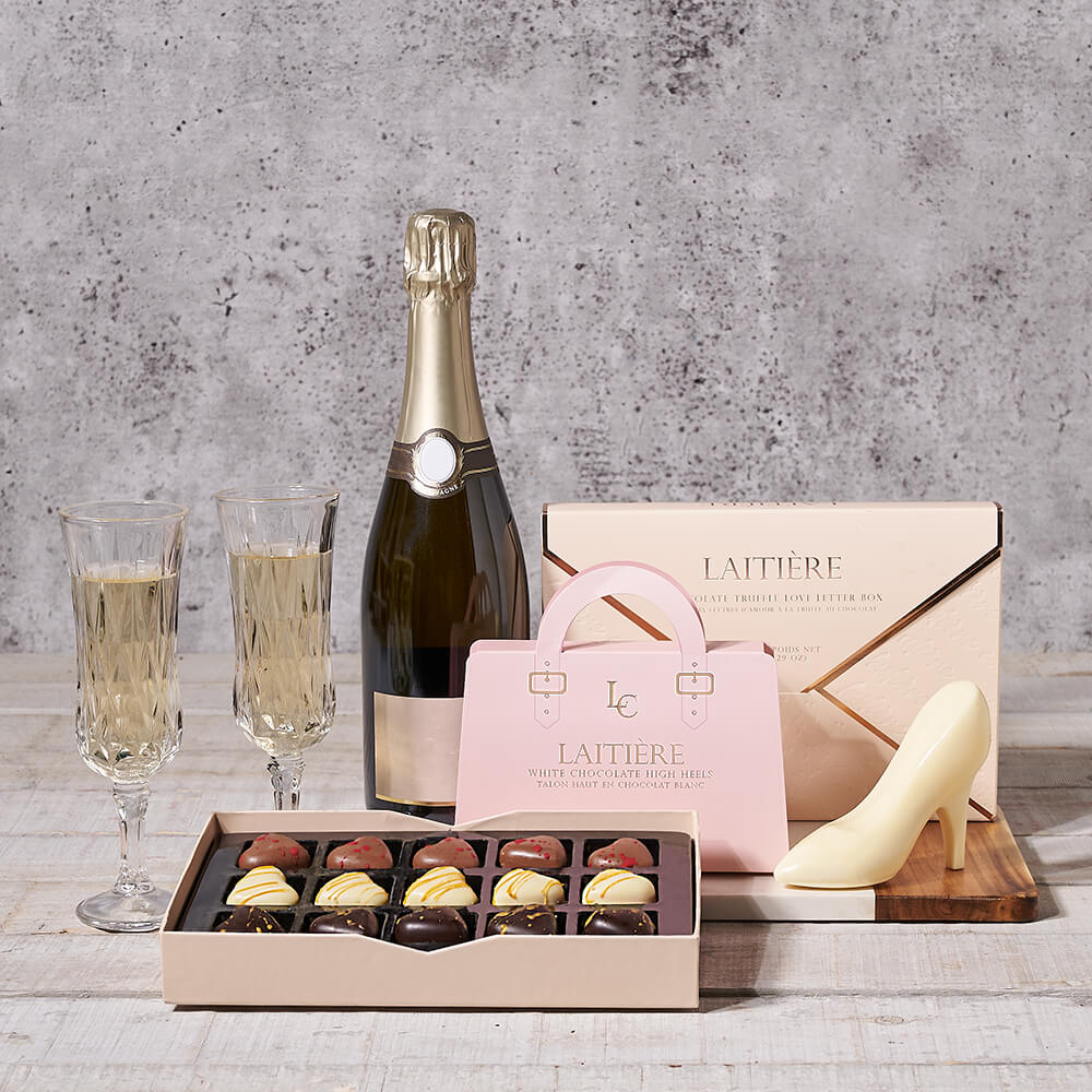 Sparkling Wine Gift Set, USA – how the gift is presented