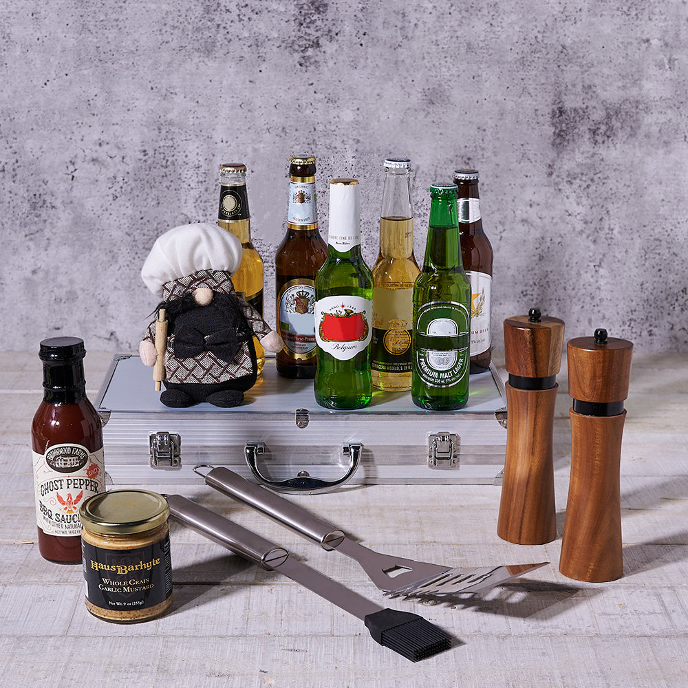 Chef's Beer Gift Basket – how the gift is presented