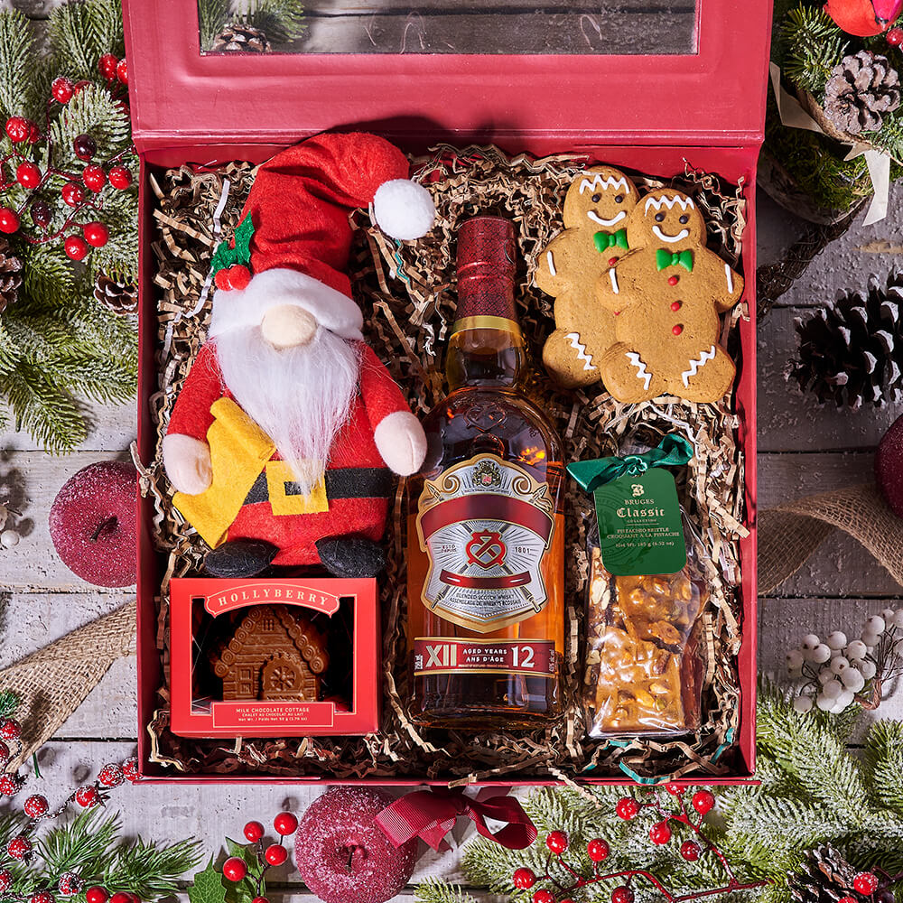 Christmas Eve Liquor Gift Set – how the gift is presented