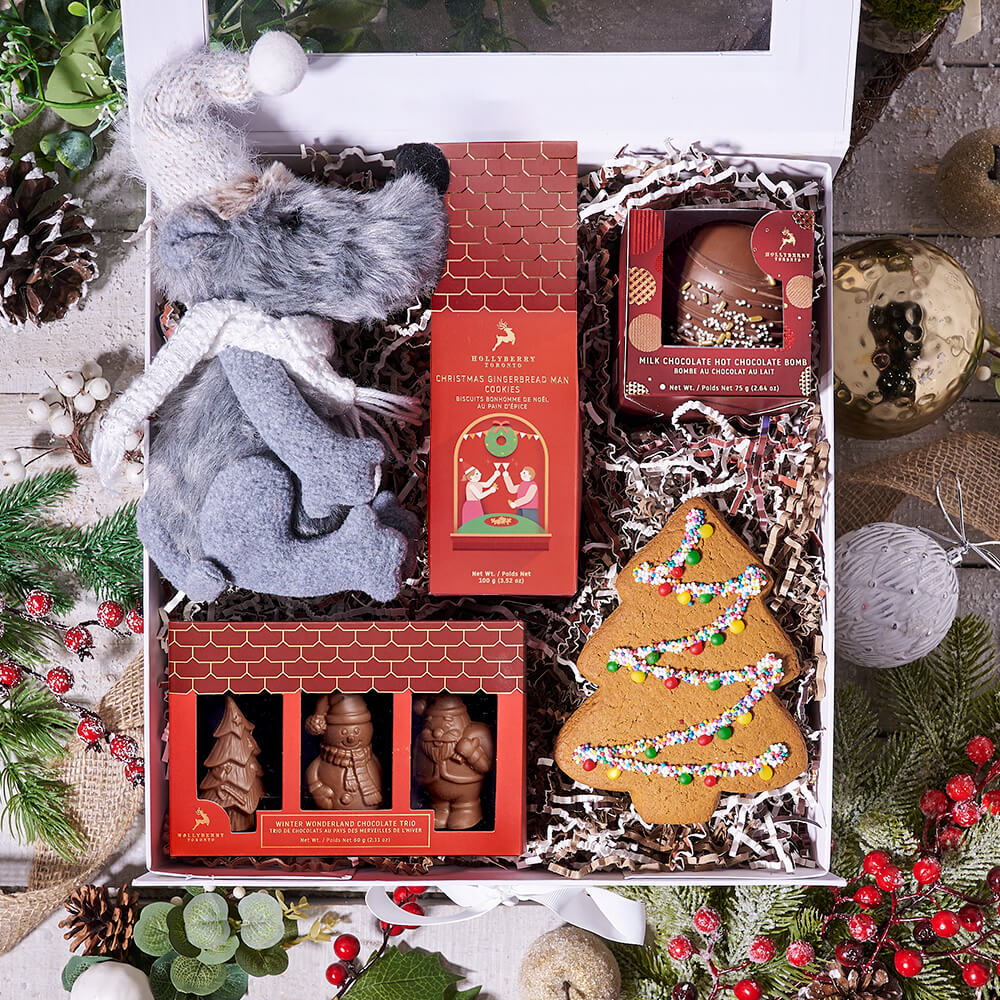 Christmas Mouse Holiday Box, gourmet gift, gourmet, christmas gift, christmas, holiday gift