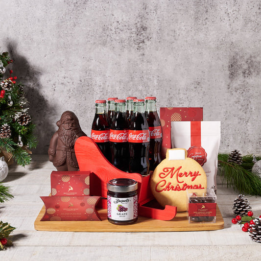 Santa’s Sweet Treats Sleigh, Christmas gift baskets 