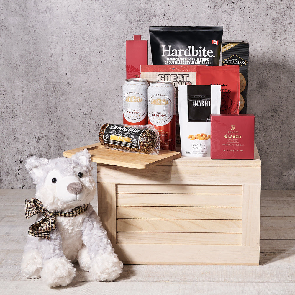 Rustic Wooden Beer Crate Gift – how the gift is presented