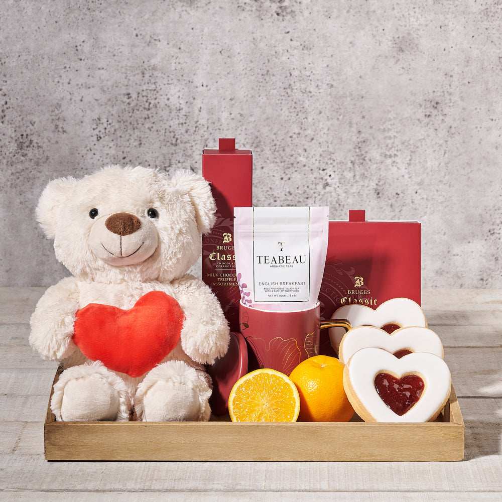 English Breakfast Tea and Truffles Gift – how the gift is presented