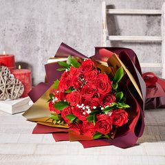 Traditional Red Rose Bouquet