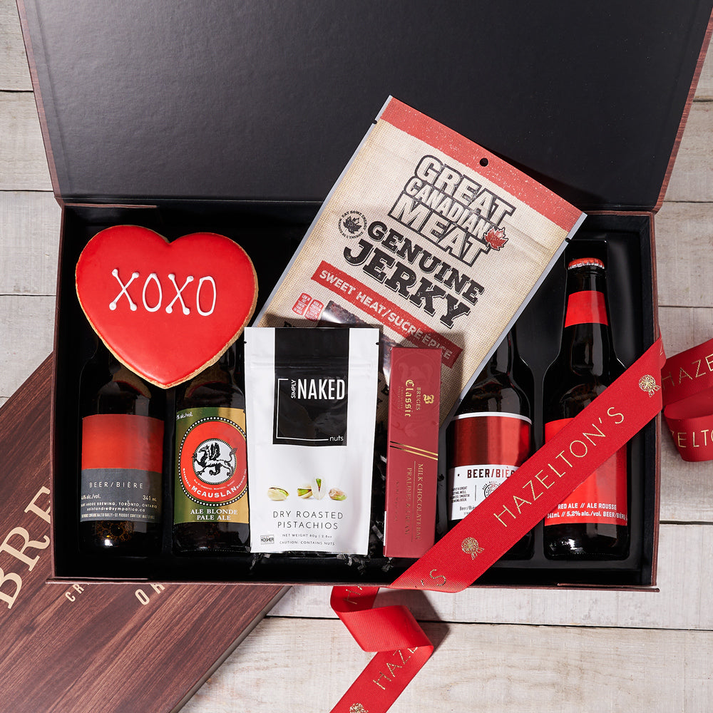 Craft Beer Snack Box Gift – how the gift is presented