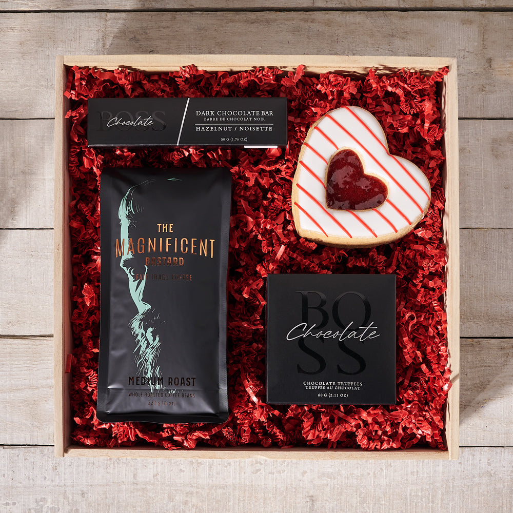 Handcrafted Chocolate Truffles Box – how the gift is presented