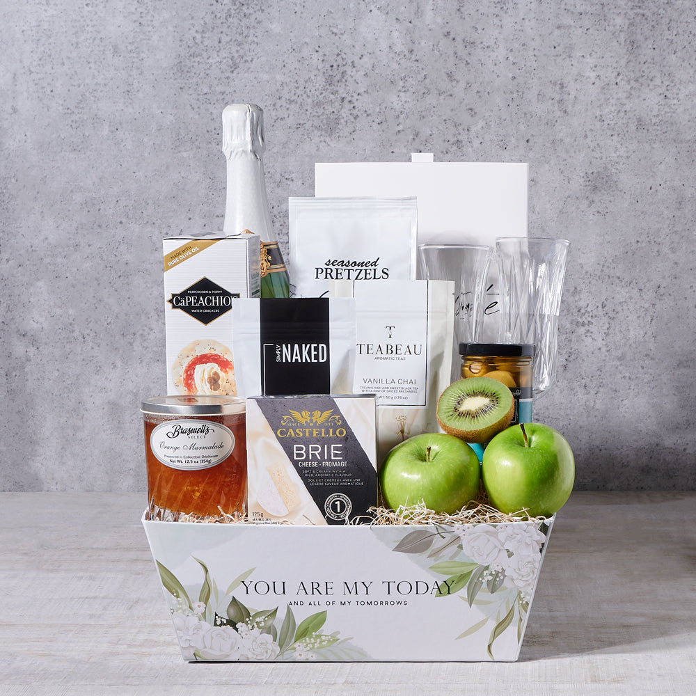 Sparkling Wine Assortment Tray – how the gift is presented