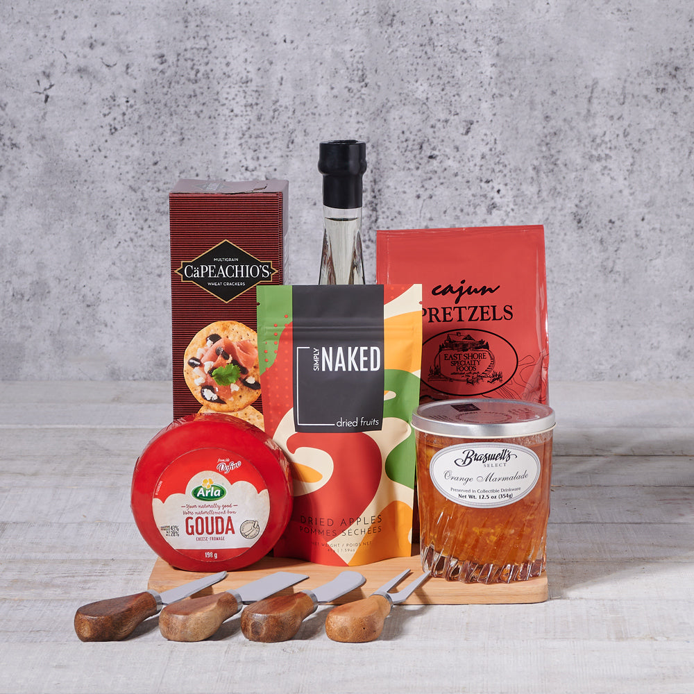 Nutty Gouda Cheese Gift Set – how the gift is presented
