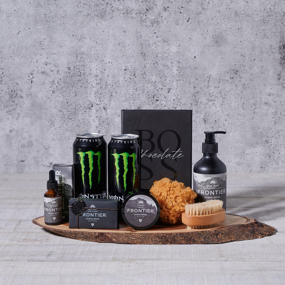 Father's Day Chocolate Spa Gift Box – how the gift is presented