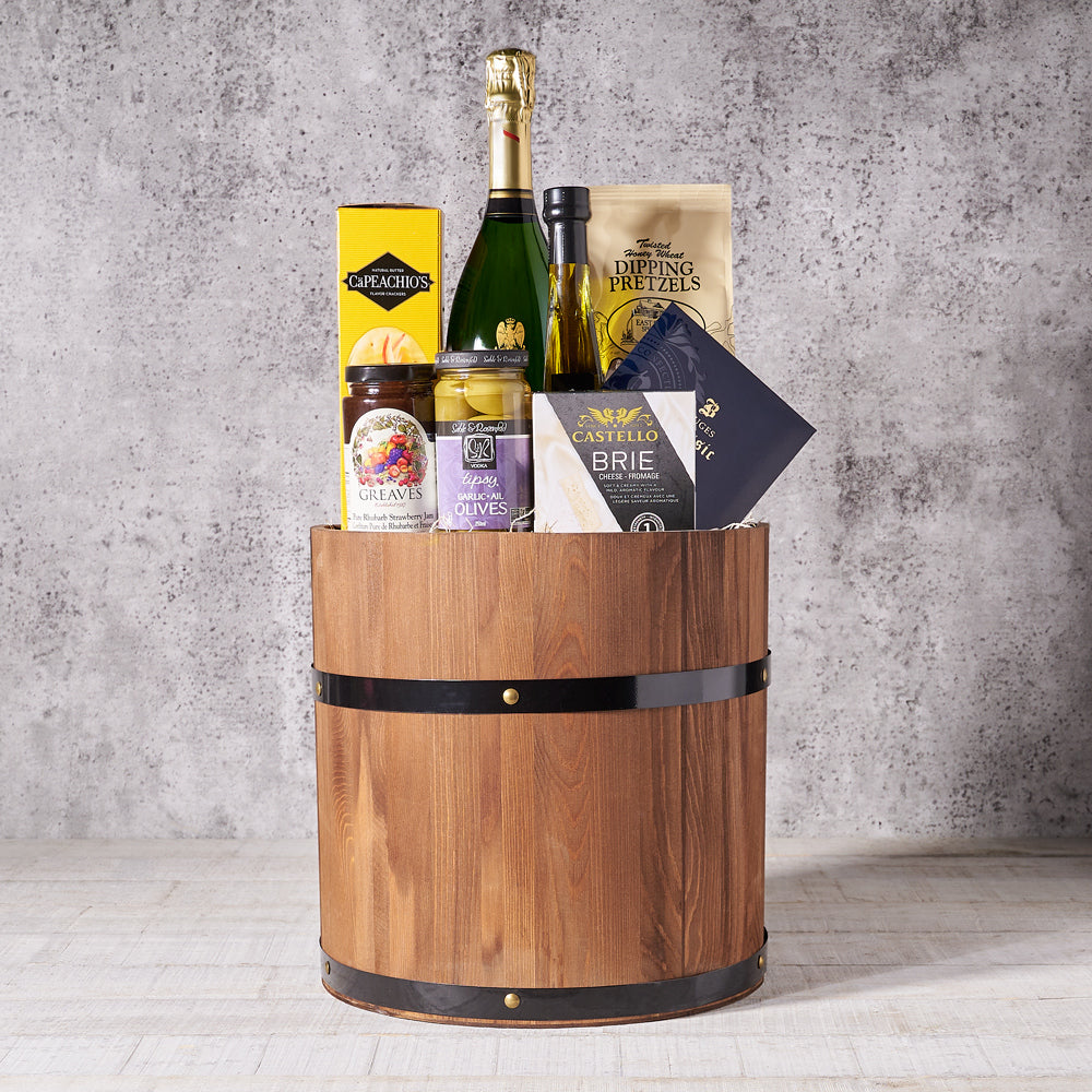 Chateau Ducru-Beaucaillou Champagne Crate, Gourmet Gift Baskets, Champagne Gift Baskets, Jam, Champagne, Pretzels, Crackers, Chocolate Bar