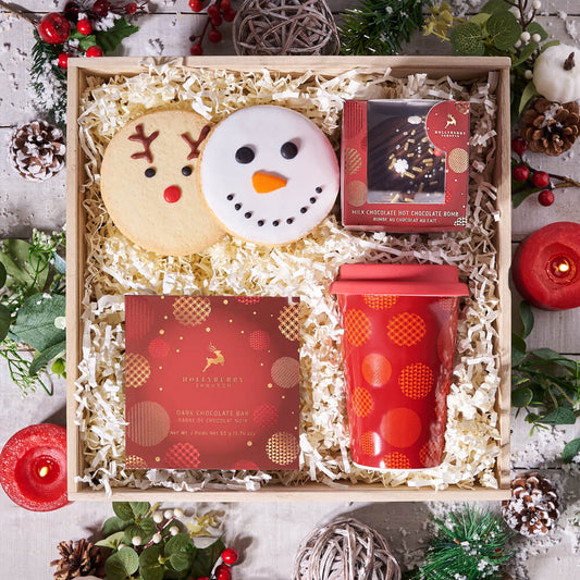 Simply Sweet Christmas Basket, chocolate gift, chocolate, holiday gift, holiday, christmas gift