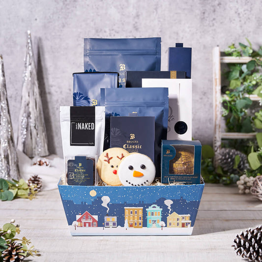 Sweet & Wonderful Christmas Basket, christmas gift, christmas, holiday gift, holiday, gourmet gift, gourmet, coffee gift, coffee, cookie gift