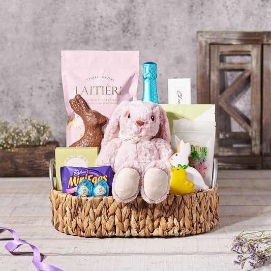 The Easter Parade Gift Basket, easter gift, easter, gourmet gift, gourmet, chocolate gift, chocolate, champagne gift, champagne, sparkling wine gift, sparkling wine