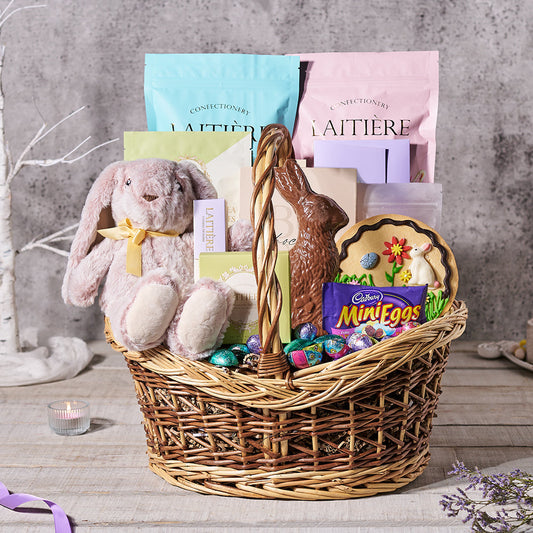 The Happy Easter Gift Basket, easter gift, easter, chocolate gift, chocolate, candy gift, candy, gourmet gift, gourmet