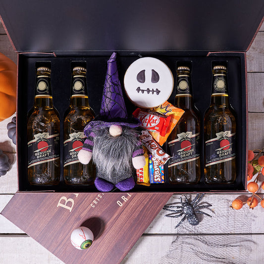 Tricks & Sweet Treats Beer Box, beer gift, beer, gourmet gift, gourmet, candy gift, candy, Halloween gift, Halloween Hazelton's 