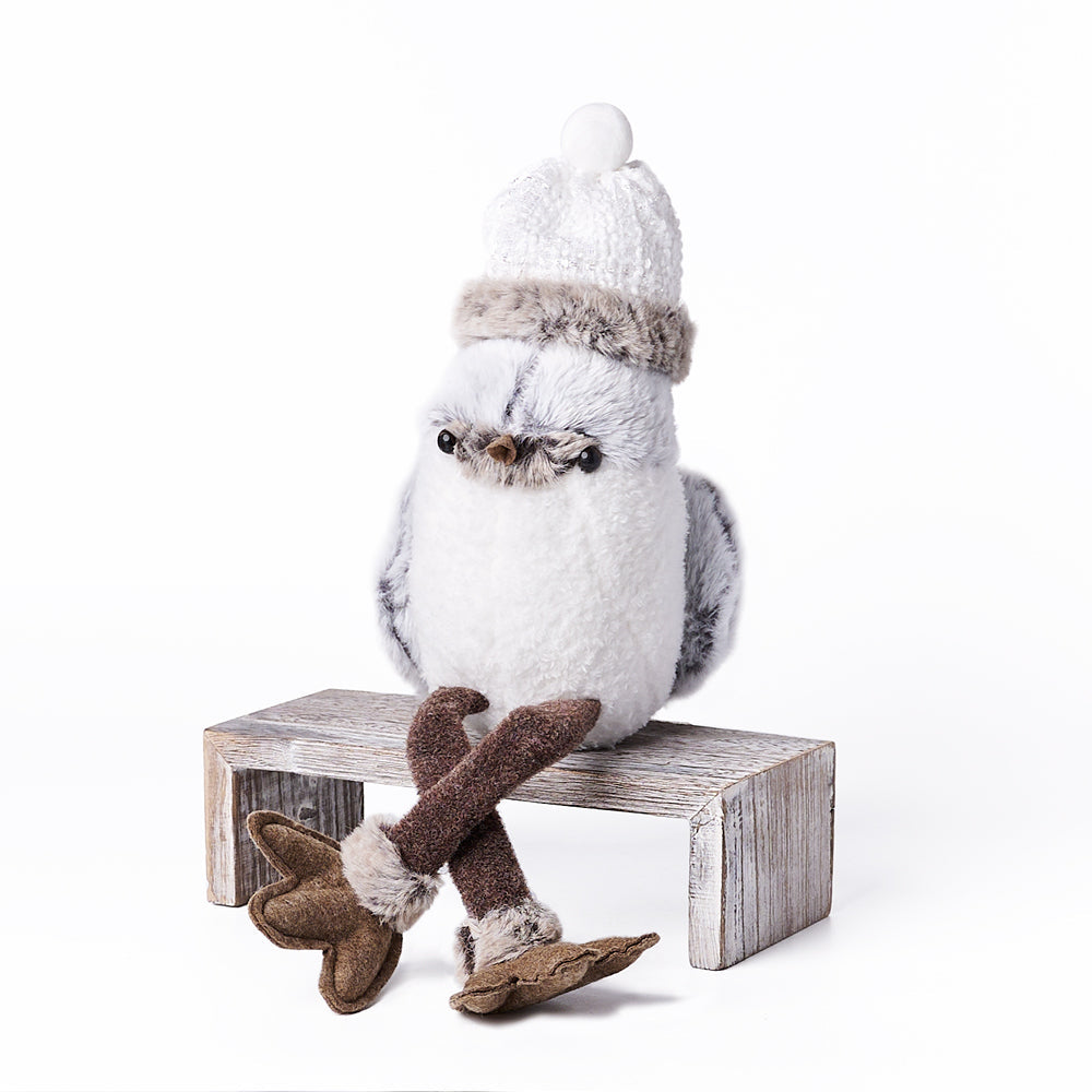 White Holiday Bird, plush toy gift, plush toy, toy gift, toy Hazelton's
