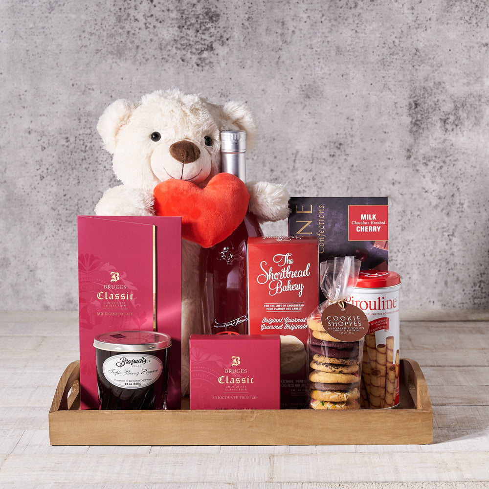 Tender Heart Liquor Gift Tray – how the gift is presented
