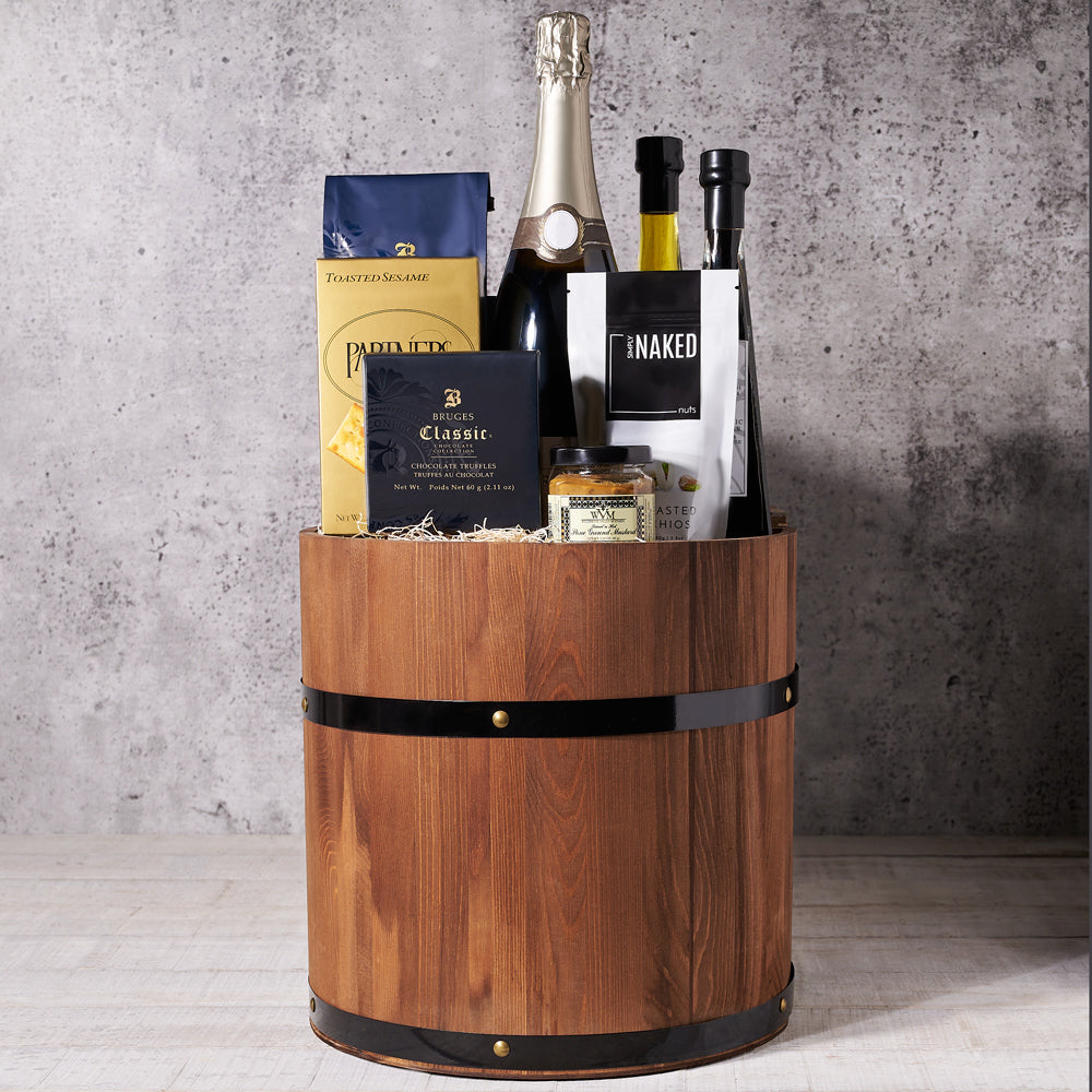 Champagne Gift Basket, balsamic vinegar, olive oil, coffee, chocolate, mustard, gourmet gifts, gourmet, christmas, champagne, champagne gift basket delivery, delivery champagne gift basket, champagne basket 