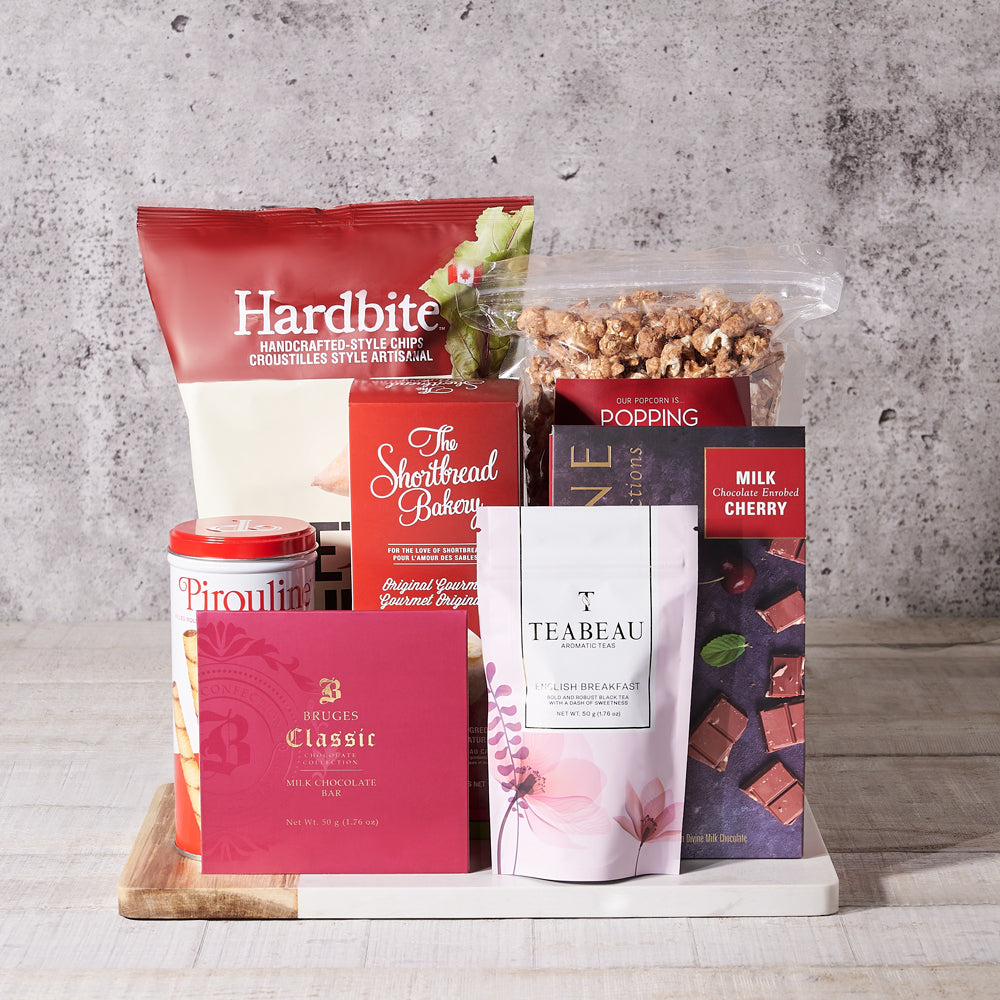 Beet Chips and Shortbread Basket – how the gift is presented